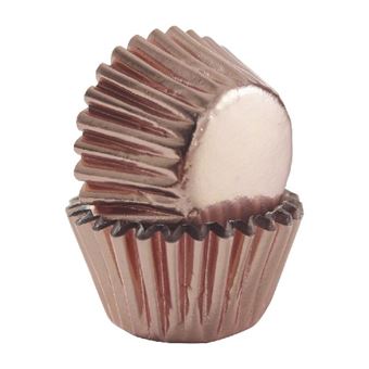 Picture of ROSE GOLD MINI CUPCAKE CASES X 40